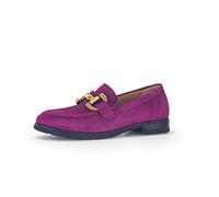 Gabor Femme Chaussures Basses, Dame Mocassin,Chaussons,Semelle intérieure Amovible,Chaussures de collège,Violet (Malve) / 28,40 EU / 6.5 UK