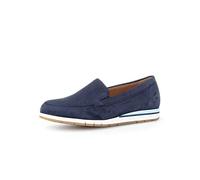 Gabor Femme Chaussures Basses, Dame Mocassin,Chaussons,Semelle intérieure Amovible,Pantoufles,Chaussures de collège,Loafer,Bleu (Blue),37 EU / 4 UK