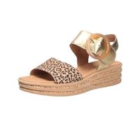 Gabor, Femme, Chaussures, Beige, Taille: 41 EU Sandales confortables pour femmes avec talon compensé