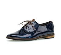Gabor Femme Chaussures de Ville à Lacets, Dame Chaussures d'affaires,Chaussure Basse,Classique,élégant,Nightblue/Sattel,37 EU / 4 UK