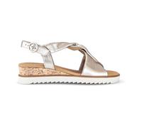 Gabor, Femme, Chaussures, Jaune, Taille: 38 1/2 EU Sandales dorées en cuir métallisé