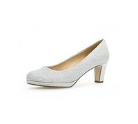 Gabor Femme Escarpins, Dame Escarpins Classiques,Chaussure de Cour,Escarpin de Bureau,Bureau,fermé,élégant,Noble,Argent (Silber) / 60,41 EU / 7.5 UK