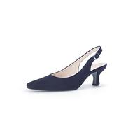 Gabor Femme Escarpins, Dame Escarpins Slingback,Bureau,Confortable,élégant,Slingback,Cuir,lanière de Cheville,Bleu (atlantik),38 EU / 5 UK
