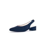 Gabor Femme Escarpins, Dame Escarpins Slingback,Slingback,Bracelet à la Cheville,Cuir,Confortable,Bleu (atlantik),40.5 EU / 7 UK