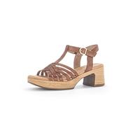 Gabor Femme Sandales, Dame Sandales à Plateforme,Chaussure d'été,Sandale à Plateforme,Confortable,Marron (Camel),42 EU / 8 UK
