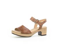 Gabor Femme Sandales, Dame Sandales à Plateforme,Sandale à Plateforme,Chaussure d'été,Confortable,Marron (Camel),37 EU / 4 UK