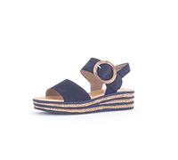 Gabor Femme Sandales, Dame Sandales à Plateforme,Sandale à Plateforme,Chaussure d'été,Confortable,Semelle épaisse,Bleu (Blue),38 EU / 5 UK