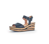 Gabor Femme Sandales, Dame Sandales compensées,Sandales à Talon compensé,Chaussures d'été,Confortables,Hautes,Noir (Schwarz) / 27,38.5 EU / 5.5 UK