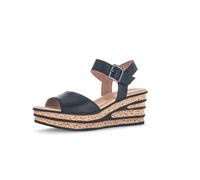 Gabor Femme Sandales, Dame Sandales compensées,Sandales à Talon compensé,Chaussures d'été,Confortables,Hautes,Noir (Schwarz) / 27,37.5 EU / 4.5 UK