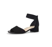 Gabor Femme Sandales, Dame Sandales Fines,à Talon léger,Chaussures d'été,lanière,élégantes,féminines,Noir (Schwarz),37 EU / 4 UK