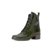 Gabor Jolissa Bottines à lacets en cuir glacé vert forêt, Bosco 63, 38.5 EU
