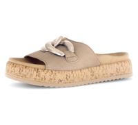 GABOR Mule beige foncé / argent, Taille 36