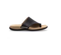 Gabor - Mules noires en cuir avec boucle d'orteil - Femme - Chaussures - Noir - Taille: 36 EU