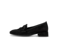 Gabor Pantoufles et mocassins pour femme 4002.01 en daim noir, Noir , 37.5 EU