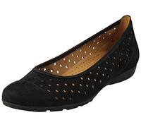 Gabor Ruffle N, Ballerines femme, Black (Black Nubuk Lavato), 39 EU