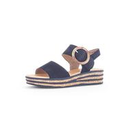 Gabor -Sandale Compensé pour Femme comfort, confortable en Cuir velours, modèle 44.550/16T6