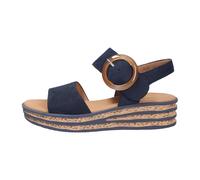 Gabor - Sandale compensée - Femme - Chaussures - Bleu - Taille: 38 EU