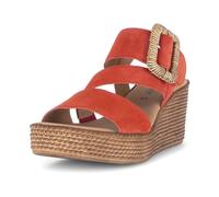 Gabor - Sandale compensée plateforme - Femme - Chaussures - Rouge - Taille: 38 EU