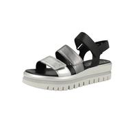 GABOR Sandales à lanières '64.620' gris argenté / noir / blanc, Taille 42