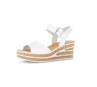 Gabor Sandales à lanières pour femme, Blanc 21, 39 EU