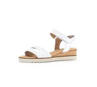 Gabor Sandales à lanières pour femme, Blanc 50, 38.5 EU