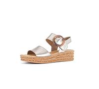 Gabor Sandales à lanières pour femme, chaussures ouvertes, chaussures de plage, plate-forme, semelle plateau, semelle épaisse, poudre, 37,5 EU / 4,5 UK, beige poudré 62, Poudre, 37.5 EU
