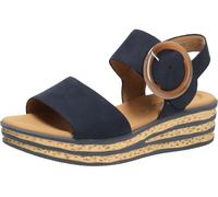Gabor Sandales à plateforme pour femme - 64,550-4 cm - Talon compensé et fermeture - Sandales élégantes et claquettes pour femme, Bleu 16, 40.5 EU