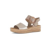 Gabor Sandales à plateforme pour femme 64.550 - 4 cm talon compensé et fermeture Velcro - Sandales élégantes et claquettes pour femme, 40.5 EU