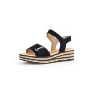 Gabor Sandales à plateforme pour femme, Best Fitting, Noir 17., 37.5 EU