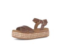 Gabor Sandales à plateforme pour femme, Cognac 24, 40.5 EU