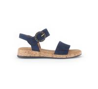 Gabor - Sandales bleues en velours - Femme - Chaussures - Bleu - Taille: 38 1/2 EU