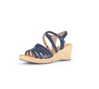 Gabor Sandales Compensées Femme, Sandales Femme, Bleu 16, 9 UK, 44.671