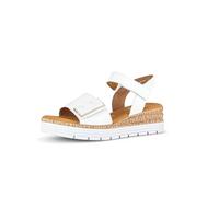 Gabor Sandales compensées pour femme, Blanc 50, 43 EU