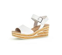 Gabor Sandales décontractées à lanières pour femme, Blanc., 40.5 EU