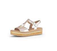 Gabor Sandales Journal pour femme, Puder Satin Met, 39.5 EU, 44.562