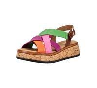 GABOR Sandales marron / vert / violet / rose clair, Taille 39
