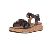 Gabor Sandales à lanières pour femme, Noir 57., 38 EU