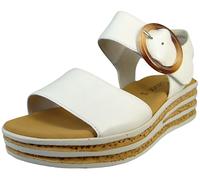 Gabor Sandalette 4.550.20, cuir lisse, blanc, femme