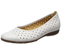 Gabor Shoes Fashion, Ballerines Femme, Blanc (Weiss 21), 39 EU