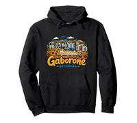 Gaborone Botswana - Souvenir de Voyage dessiné à la Main Sweat à Capuche