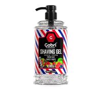 Gabri Gel à raser avec pompe Transparent 1000 ml | Expérience de rasage hydratante et lisse | Fresh Active Facile, Rafraîchissant, Smooth Shave (fruits de la forêt)