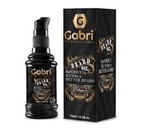 Gabri Beard Oil, 75 ml, huile pour barbe, enrichie en nutriment, utilise le pouvoir des soins avec cette huile de soins de barbe premium pour une barbe saine et brillante (collagène, 75 ml