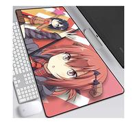 Gabriel Dropout 900x400mm Tapis de Souris XXL Multifonction Gaming Mousepad XXL Grand sous Main, Anime Souris 3mm Bureau Anti-Glissant Surface Texturée pour Ordinateur, E