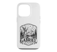 Gabriel The Archange Messenger Scène d'ange chrétien Coque pour iPhone 13 Pro