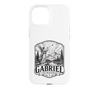 Gabriel The Archange Messenger Scène d'ange chrétien Coque pour iPhone 15