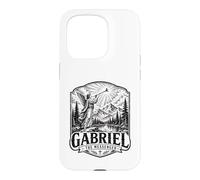 Gabriel The Archange Messenger Scène d'ange chrétien Coque pour iPhone 15 Pro