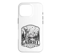 Gabriel The Archange Messenger Scène d'ange chrétien Coque pour iPhone 16 Pro