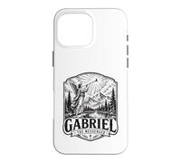 Gabriel The Archange Messenger Scène d'ange chrétien Coque pour iPhone 16 Pro Max
