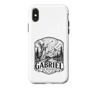 Gabriel The Archange Messenger Scène d'ange chrétien Coque pour iPhone X/XS