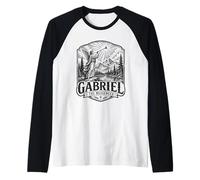 Gabriel The Archange Messenger Scène d'ange chrétien Manche Raglan